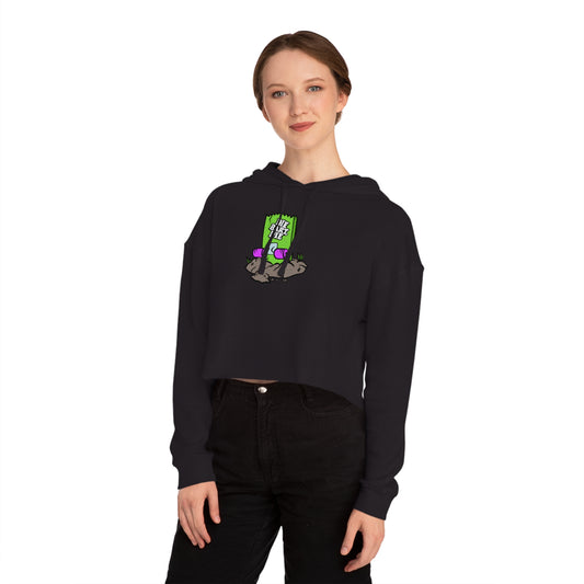Skate or Die Cropped Hooded Sweatshirt
