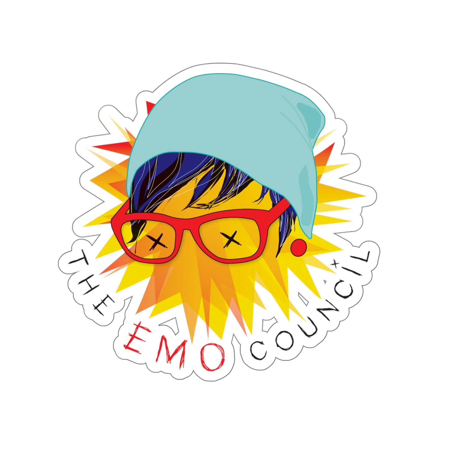 The Emo Council Sticker