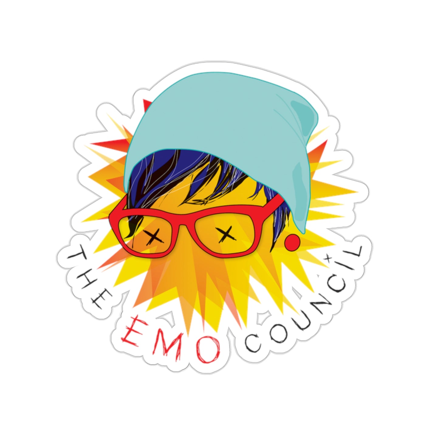 The Emo Council Sticker
