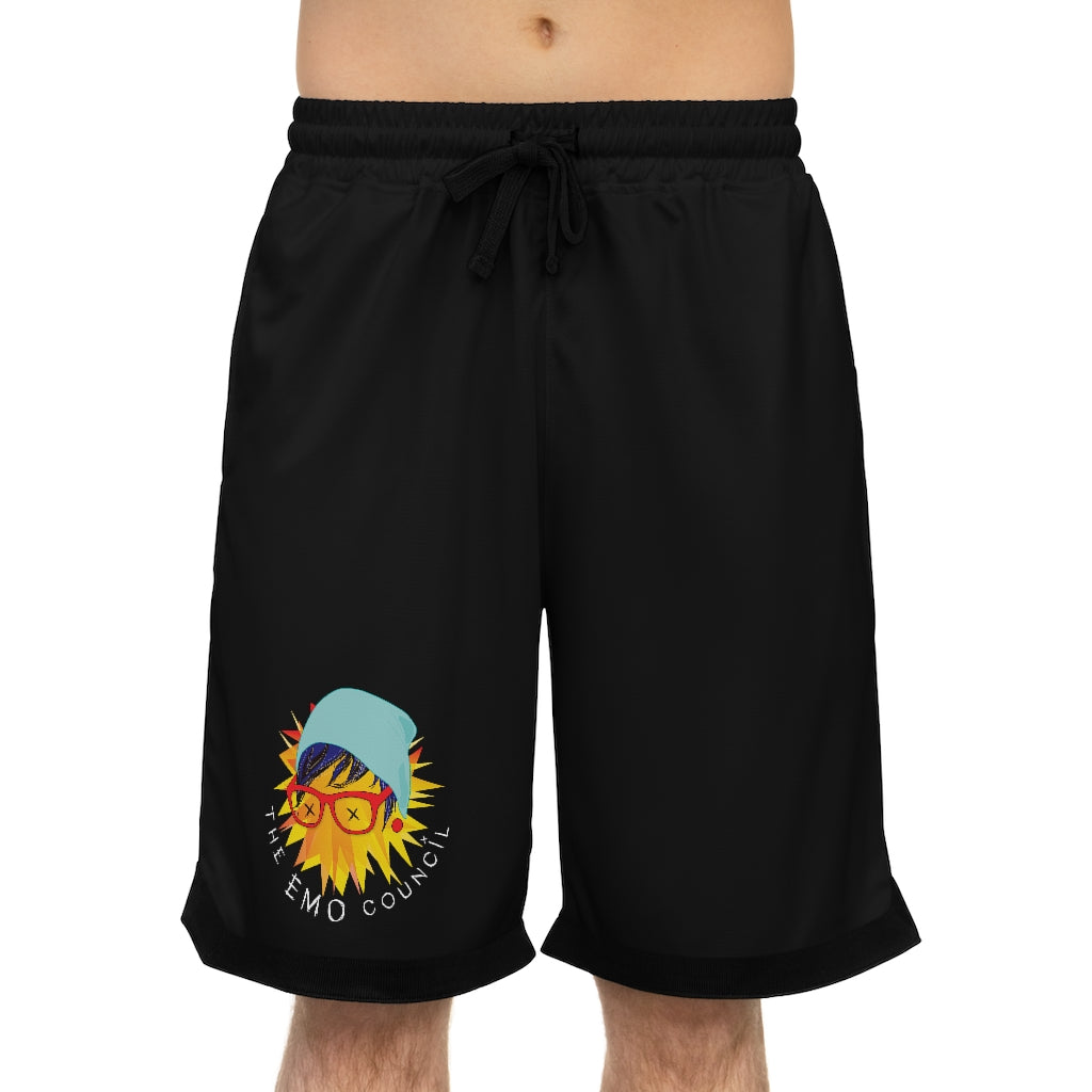 EMO COUNCIL UNISEX BASKETBALL SHORTS