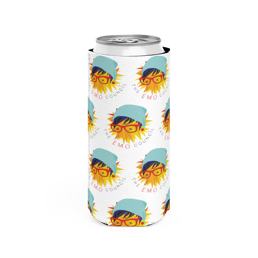 The Emo Council Slim Can Koozie - White