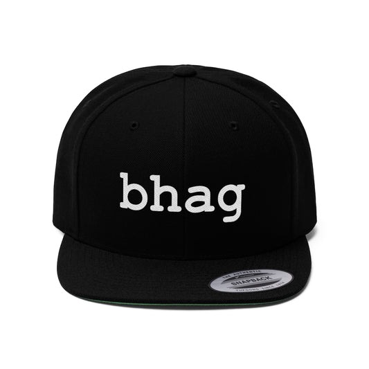 BHAG Unisex Flat Bill Hat