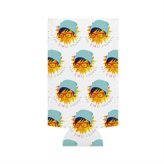 The Emo Council Slim Can Koozie - White