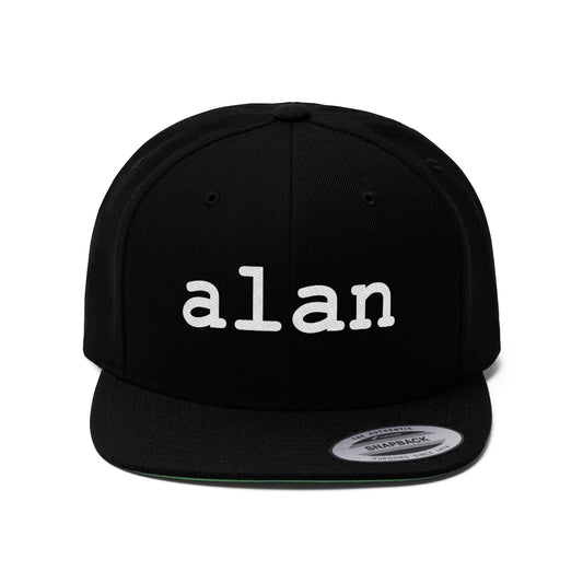 alan Unisex Flat Bill Hat