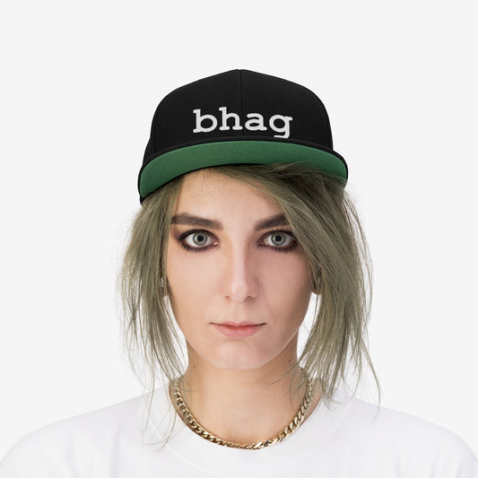 BHAG Unisex Flat Bill Hat