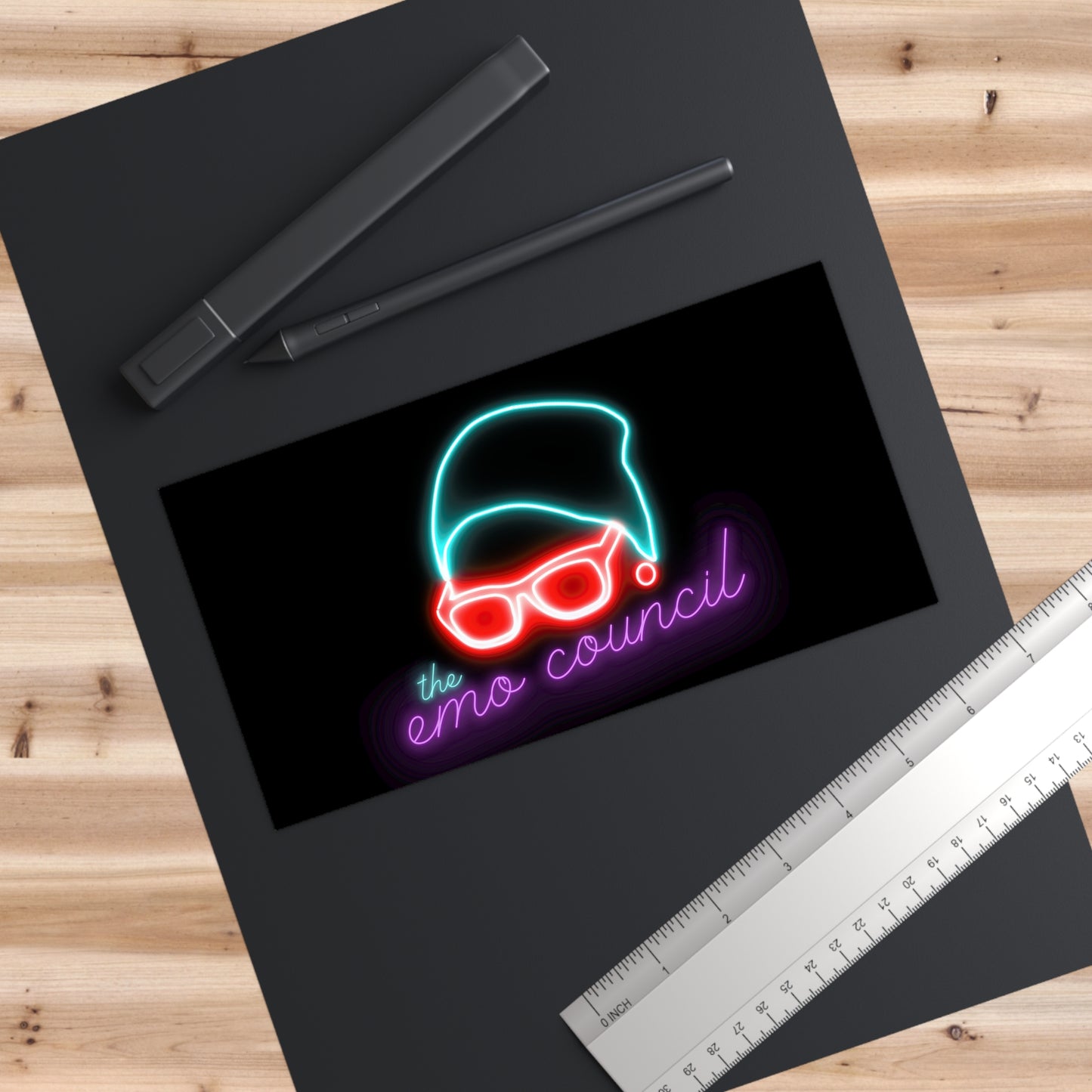 EC Neon Bumper Sticker