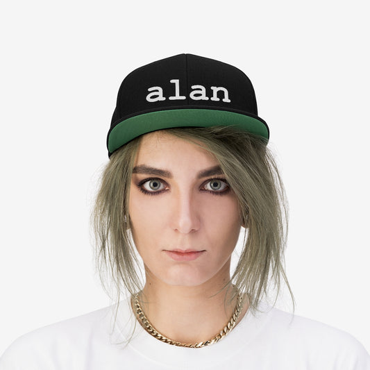 alan Unisex Flat Bill Hat