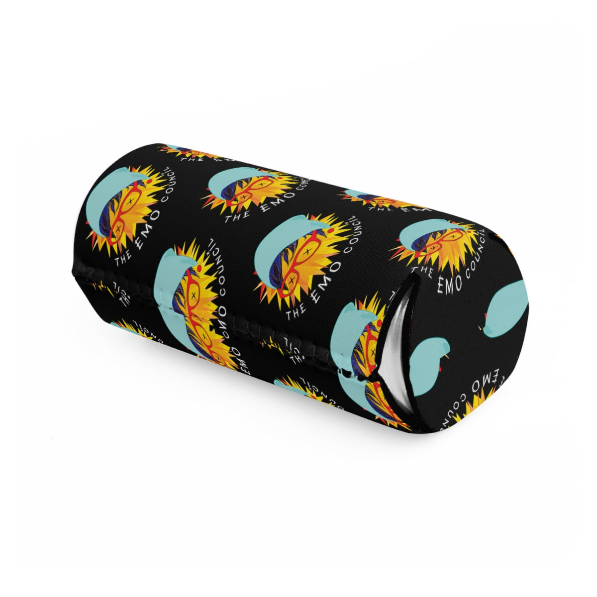 The Emo Council Slim Can Koozie - Black