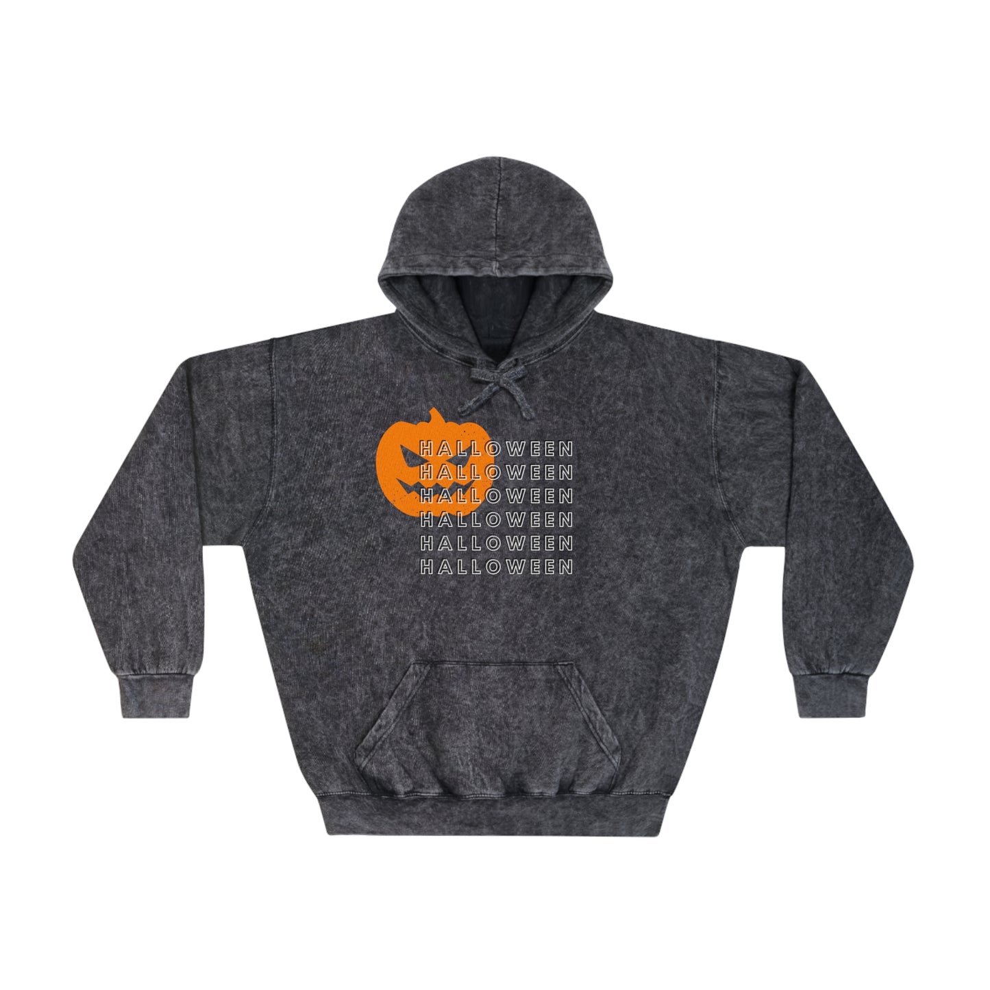 Jack O' Lantern Unisex Mineral Wash Hoodie