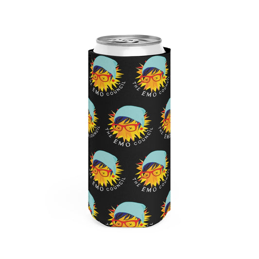 The Emo Council Slim Can Koozie - Black
